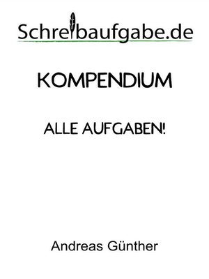 cover image of Schreibaufgabe Kompendium